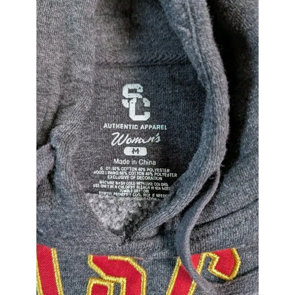 SC Apparel Authentic USC Women Gray Sweatshirt Size M